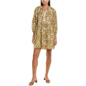Maison Maar Womens Mini Dress, Yellow